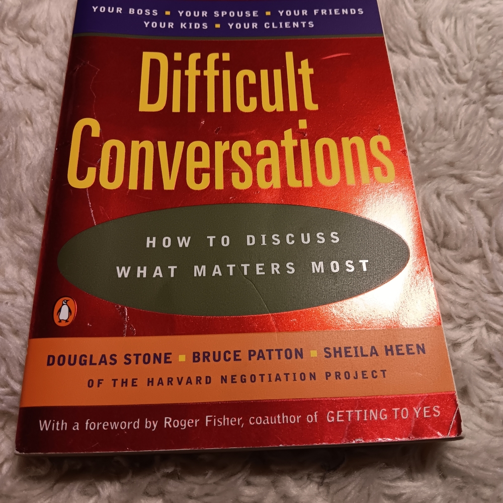 Difficult Conversations Book